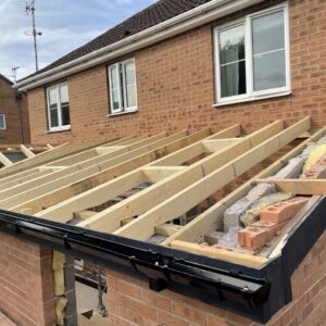 Full re-roof in progress, Mansfield