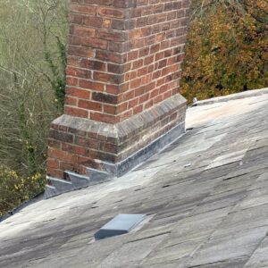 Chimney flashing and leadwork repair