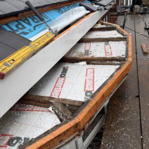 Bay window roof replacement