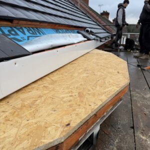 Bay window roof replacement